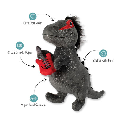 Fringe Studio Rocker Rex Plush Dog Squeaker Toy XL